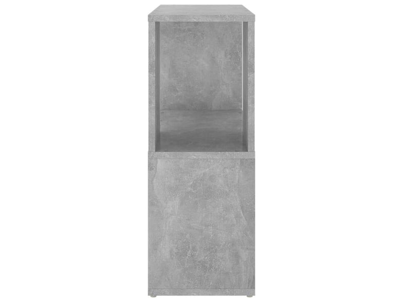  Bibliothèque, meuble de rangement salon gris béton 60x24x63 cm bois d'ingénierie  - Conforama D