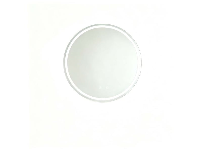  Miroir rond de salle de bains 60 cm avec éclairage  - Conforama A