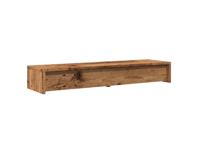  Support de moniteur table meuble bureau avec tiroirs vieux bois bois d'ingénierie marron 02_0044948  - Conforama E