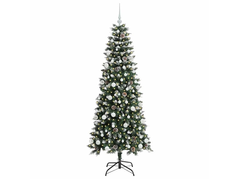 Sapin de noël artificiel, arbre de noël vert 180 cm pvc, plastique et acier shl6066 - Conforama C