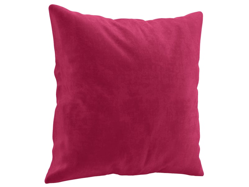  Lot de 2 coussins décoratifs rouge bordeaux 40x40 cm velours cf60887  - Conforama C