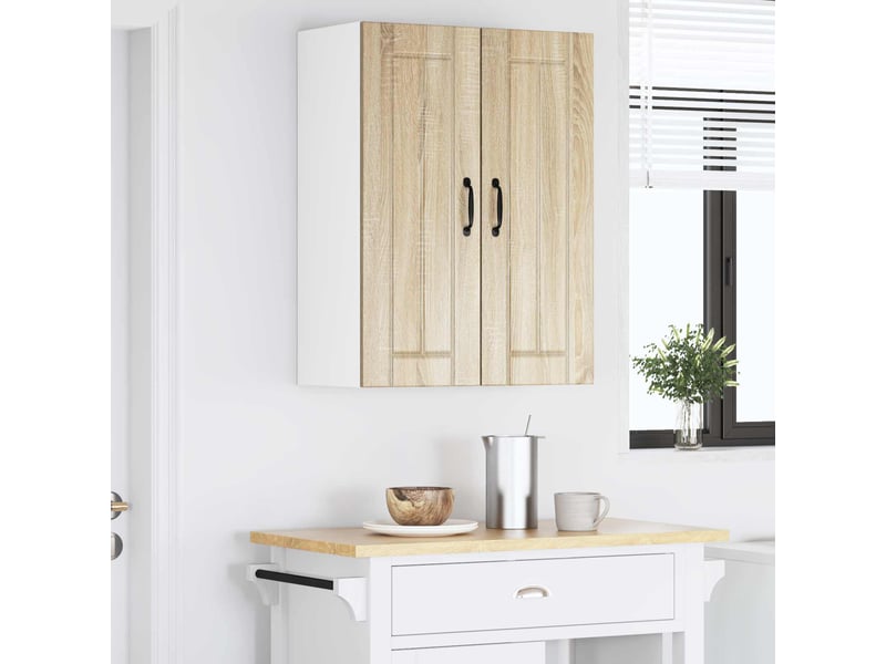  Meuble mural de cuisine | armoire de cuisine 2 pcs chêne sonoma bois d'ingénierie shl8532  - Conforama D
