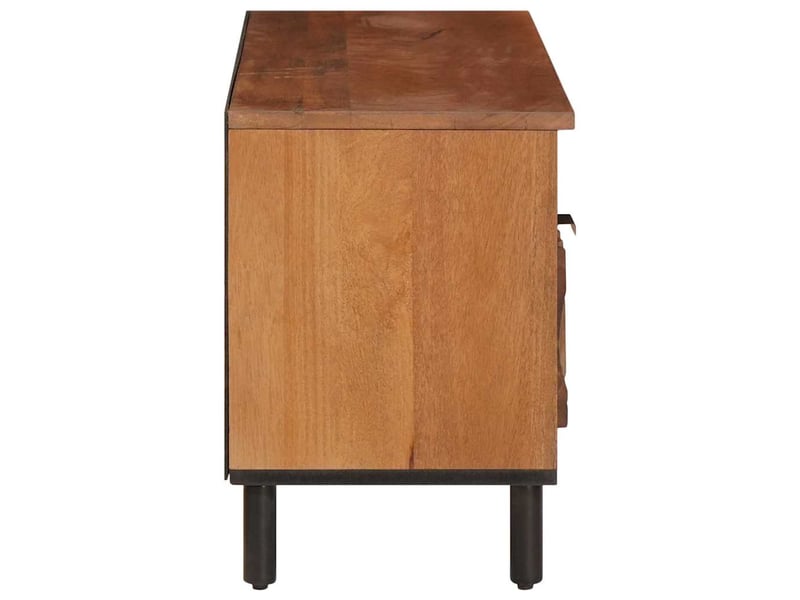  Meuble tv - banc tv - meuble de rangement avec tiroir finition acacia brun 100 x 33 x 46 cm  - Conforama D
