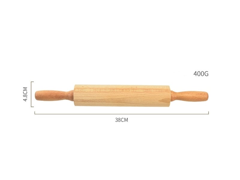  Rouleau à pâtisserie en bois 38x4.8cm  - Conforama B