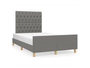 Lit 2 places 120x190cm    coloris gris