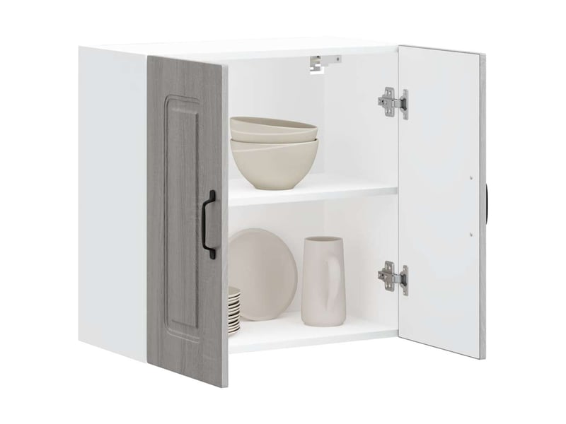  Armoire murale de cuisine kalmar sonoma gris bois d'ingénierie shl6661  - Conforama D