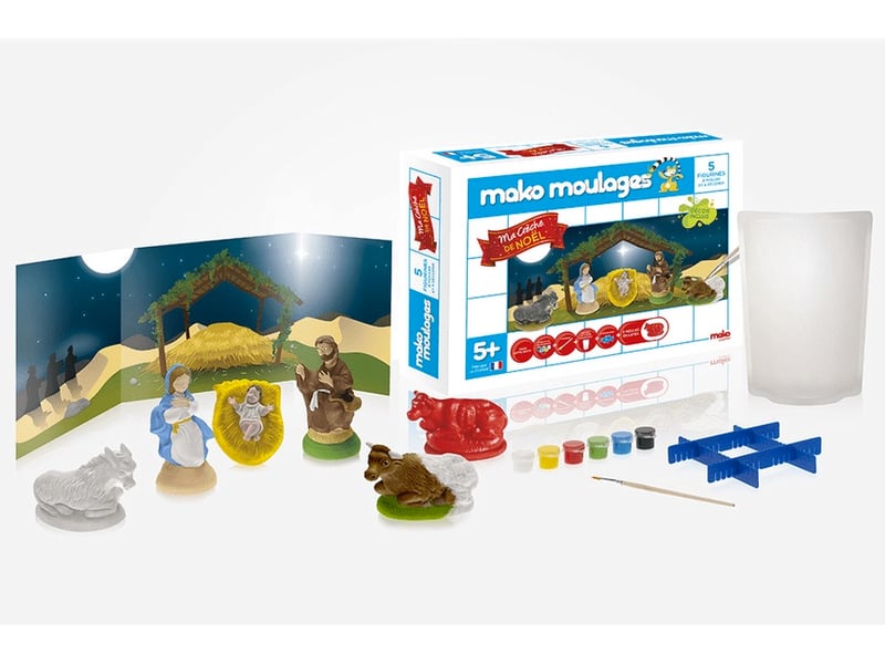  Mako moulage ma creche de noel 5 moules 39012 - Conforama B