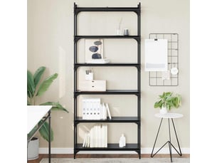 Bibliotheque coloris  noir  <strong></strong> <strong></strong> - 80 cm x 188 cm