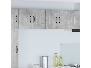 Meuble mural de cuisine | armoire de cuisine 2 pcs gris béton shl2077