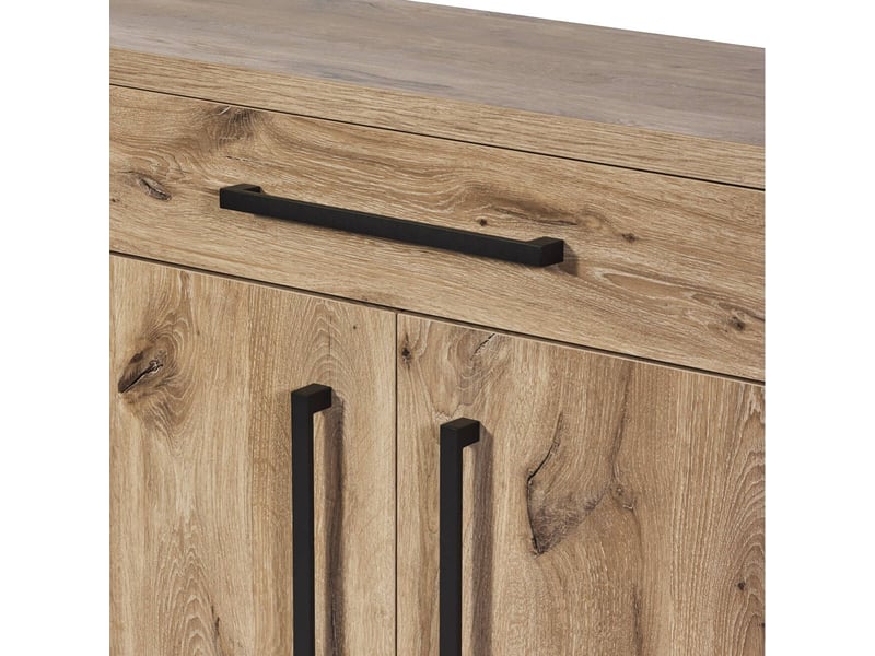  Buffet 4 portes 1 tiroir aspect bois canyon décor tasseaux - barton BARTON - Conforama D