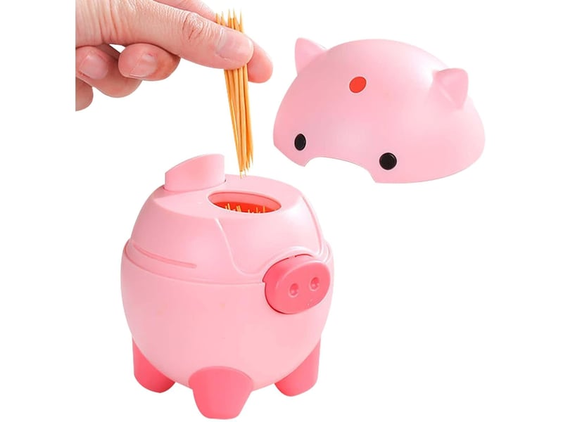  Porte-cure-dents en cochon - distributeur cure-dents avec cochon à presser - porte-cure-dents pop-up - boîte rangement No Commercial reference - Conforama E