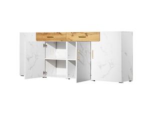 Buffet 4 porte(s)  2 tiroir(s) ULEVR  - 208 cm coloris blanc 
