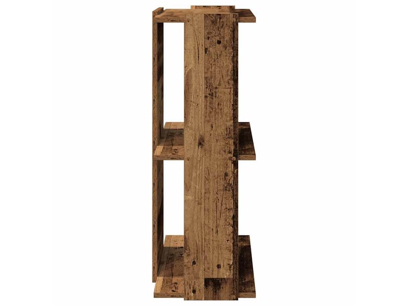  Bibliothèque à 3 niveaux, armoire à livres vieux bois 60x30x80 cm bois ingénierie  - Conforama E