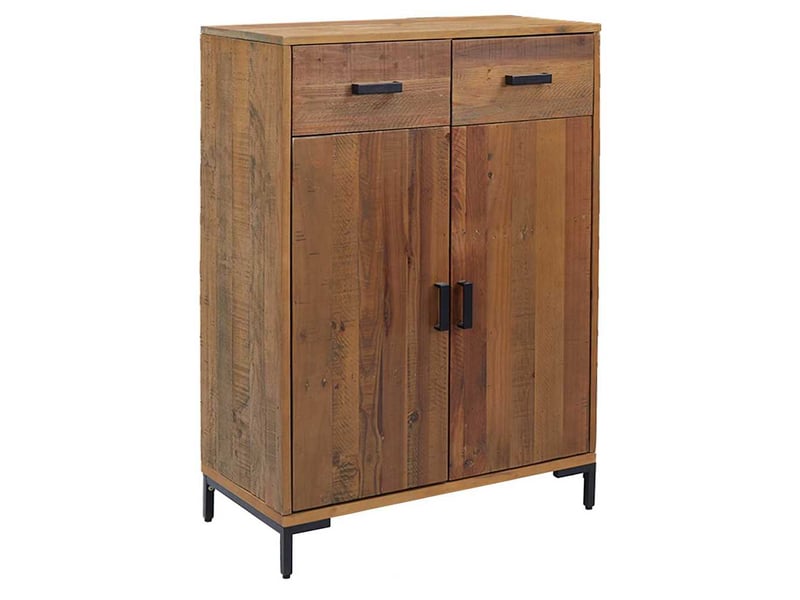  Étagère à chaussures, meuble à chaussures 75x40x110 cm bois pin massif  - Conforama A