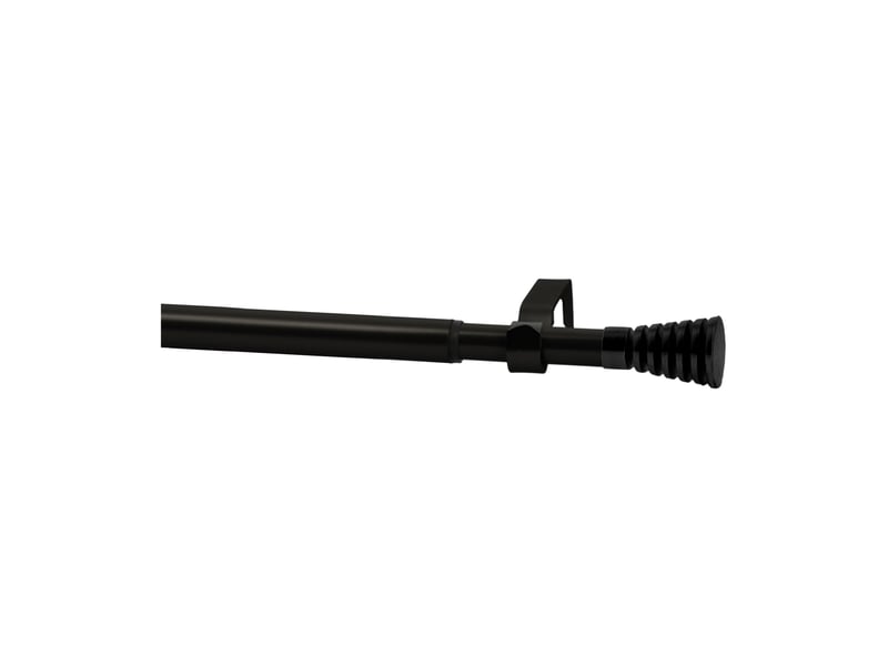  Kit de tringle extensible en métal avec embouts cannelés d1916 mm 160-300 cm  - Conforama A