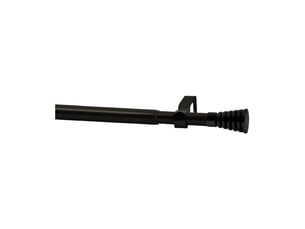 Kit de tringle extensible en métal avec embouts cannelés d1916 mm 160-300 cm
