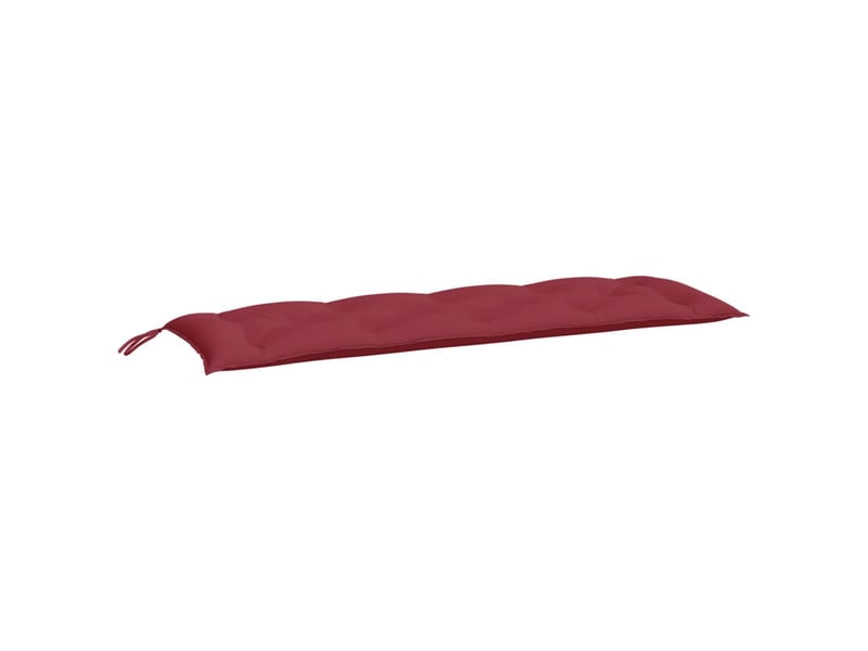  Lot de 2 coussins de banc de jardin, coussins d'assise rouge bordeaux tissu oxford cf58690  - Conforama C
