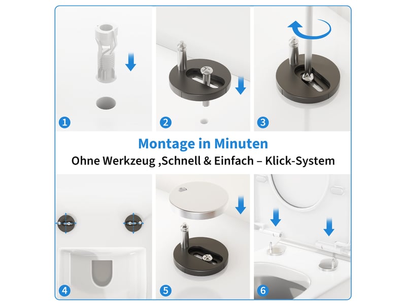  Abattant wc universel forme d blanc, polypropylène double solide anti-décoloration, charnières sécurisées, nettoyage facile, install PTH_33B6TYYM - Conforama C