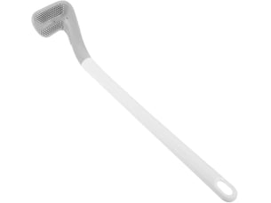 Brosse wc noire avec poignée antidérapante en tpr brosse de nettoyage pour cuvette de toilette outil efficace sans rayure pour salle de bain 15.35in