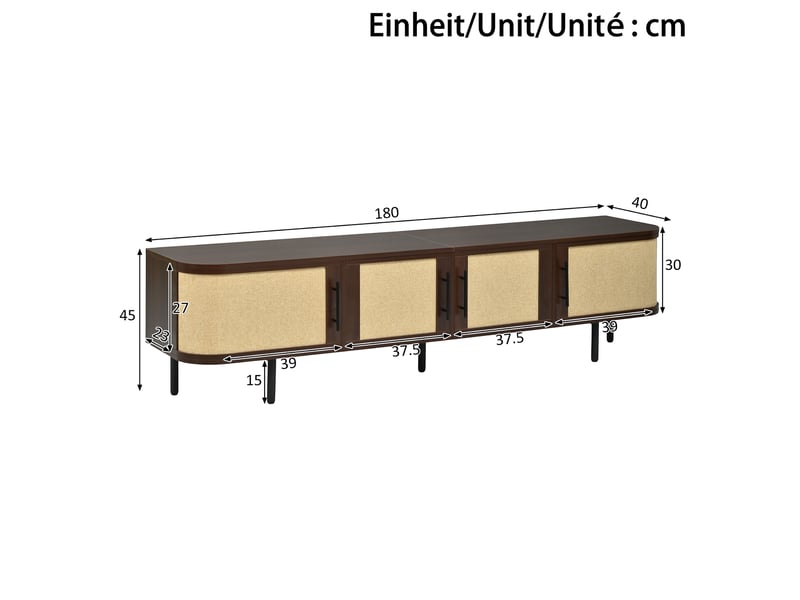  Lit mezzanine en bois massif gris 140x200 cm avec garde-corps de sécurité à fenêtre, échelle de rangement réversible des deux côtés  - Conforama C