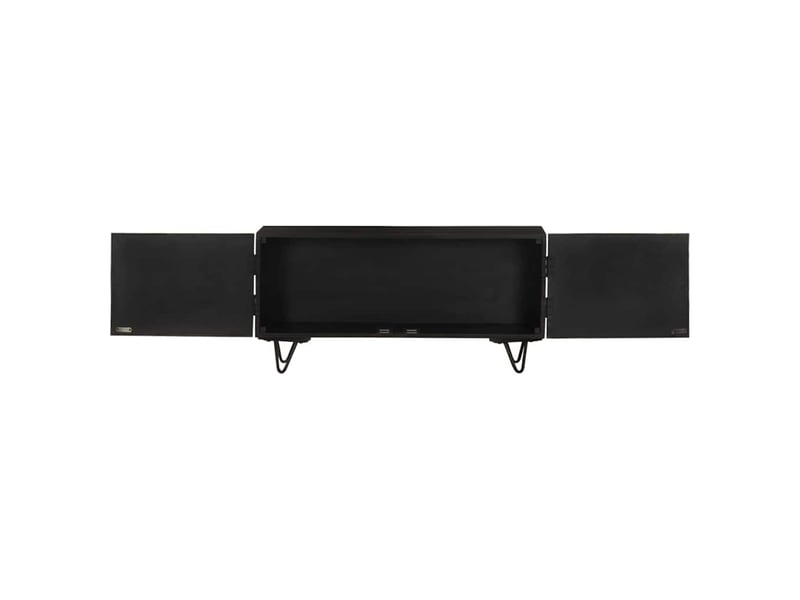  Meuble tv - banc tv - meuble de rangement 90x30x45 cm bois de manguier massif  - Conforama D