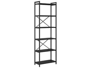 Étagère de rangement 60 x 30 x 189,5 cm bois d'ingénierie chêne noir