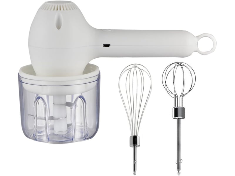  Batteur à œufs électrique sans fil 30 w - hachoir à ail - pour utilisation en intérieur et en extérieur - vert no - Conforama A