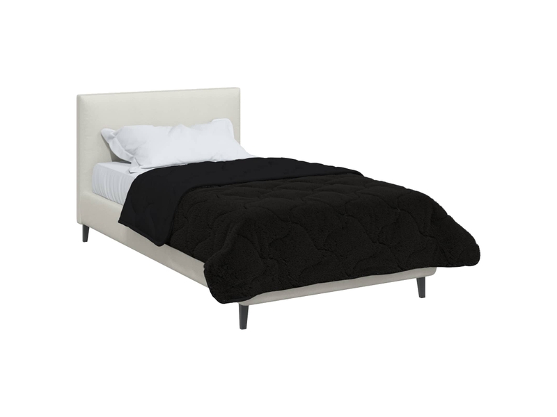  Duvet d'hiver - couette 135 x 200 cm hiver - couette noir respirant  - Conforama C