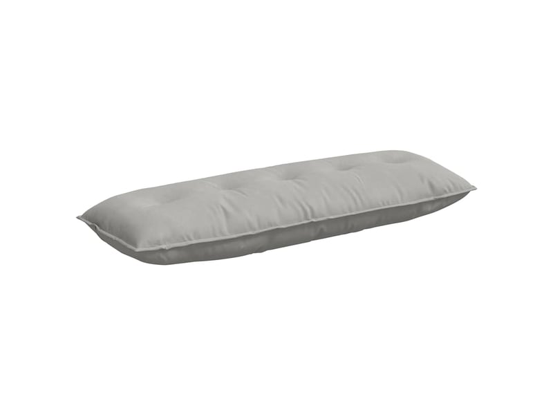  Coussin de dos, coussin de dossier gris clair 140 x 50 cm tissu en microfibre cf54653  - Conforama A