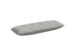 Coussin de dos, coussin de dossier gris clair 140 x 50 cm tissu en microfibre cf54653
