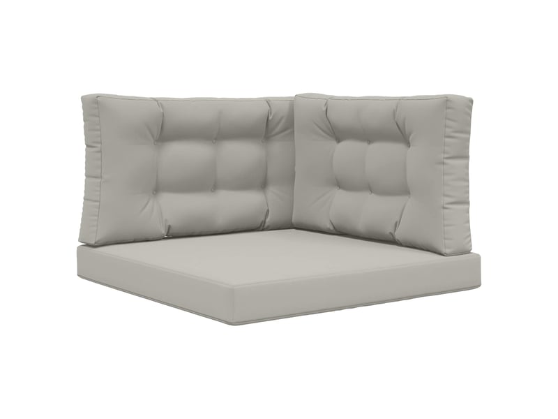 Coussin de canapé d'extérieur, coussin de chaise polyester gris 80 x 80 cm cf54092 - Conforama A