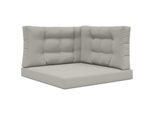 Coussin de canapé d'extérieur, coussin de chaise polyester gris 80 x 80 cm cf54092