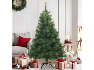 Sapin de noël artificiel, arbre de noël à branches articulées vert 150 cm shl7197
