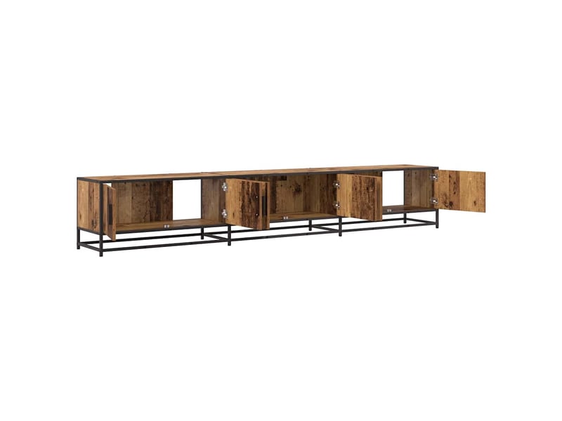  Meuble tv moderne, banc tv 240x35x41 cm bois ancien bois d'ingénierie  - Conforama E