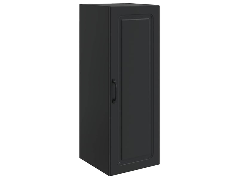  Armoire murale salon, meuble de rangement 33 x 34,5 x 90 cm bois d'ingénierie noir shl1222  - Conforama A