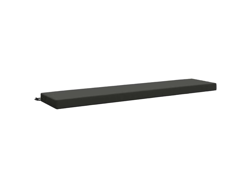 Lot de 2 coussins de banc, coussins d'assise soest 100 % polyester anthracite cf56992 - Conforama C