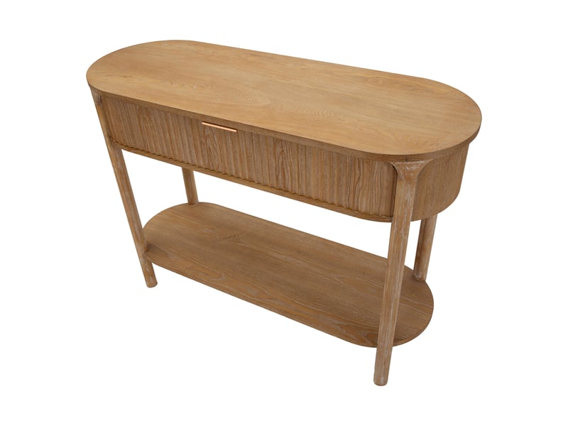  Console faliha, 2 étagères, 110x40x80h cm, marron cerisier Faliha - Conforama E