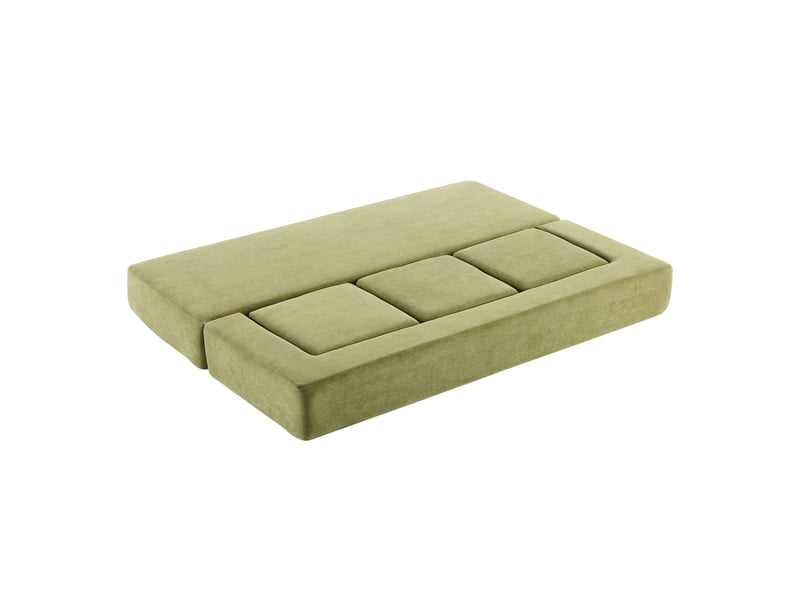  Canapé convertible, canapé-lit, en chenille, repose-pieds, mobilier pour espace de vie, pour salon et séjour  - Conforama B