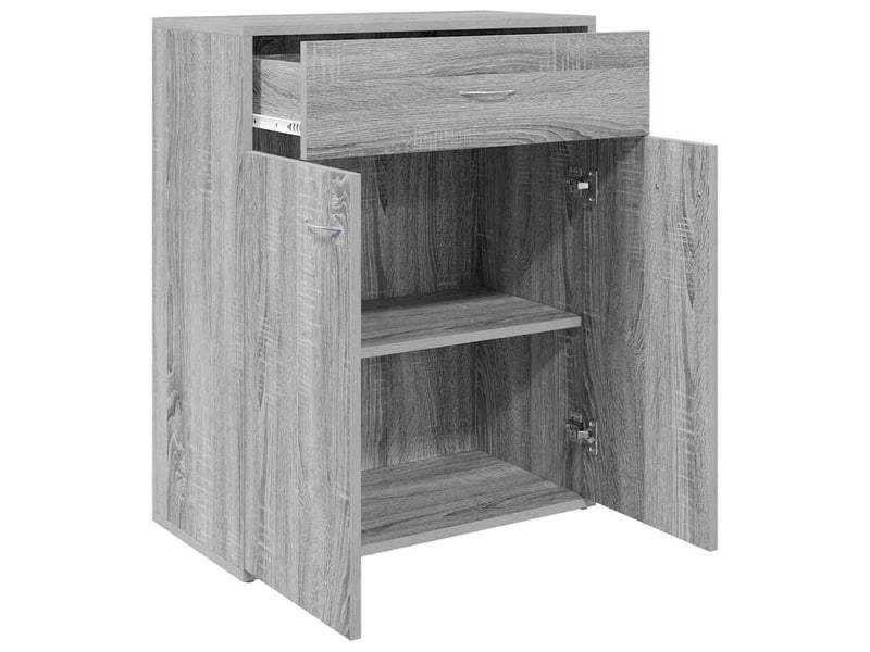  Buffet - bahut - meuble de rangement sonoma gris 60x30x75 cm bois d'ingénierie  - Conforama D