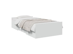 Lit simple 80x200 cm    coloris blanc