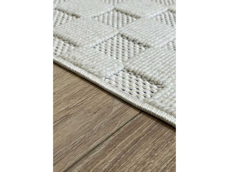 Tapis extérieur et intérieur damier toulon 36 crème - 240x330 cm TOULON 836 creme 240x330 - Conforama E