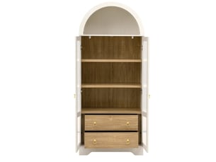 Buffet 2 porte(s) 2 tiroir(s) <strong>DESMIU</strong> <strong></strong> - 76.2 cm coloris blanc