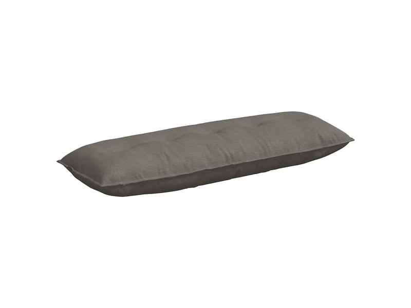  Coussin de dos, coussin de dossier gris clair 140 x 50 cm tissu en velours côtelé cf54654  - Conforama A