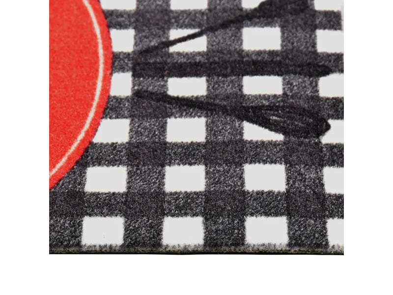  Tapis rectangulaire de cuisine lavable 60 x 180 cm antidérapant flexible ambiance cosy en polyamide gris 02_0046718  - Conforama E