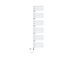 Radiateur sèche-serviettes électrique emke 1599x400 mm, blanc 800w, wifi, modes intelligents, détection fenêtre