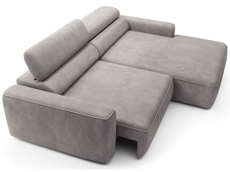 Selsey fando - canapé d'angle - 252 cm - velours gris Fando - Conforama C
