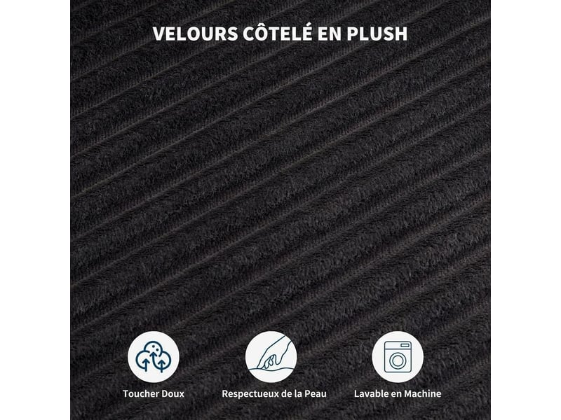  Canapé-lit convertible à tirer avec dossier réglable – gris foncé PHK_35XROBPA - Conforama E
