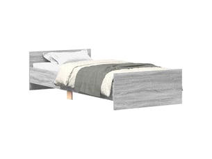 Lit simple 100x200 cm    coloris gris