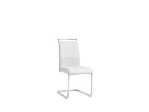 Lot de 6 chaises blanches – design moderne, assise confortable – idéale cuisine et salle à manger