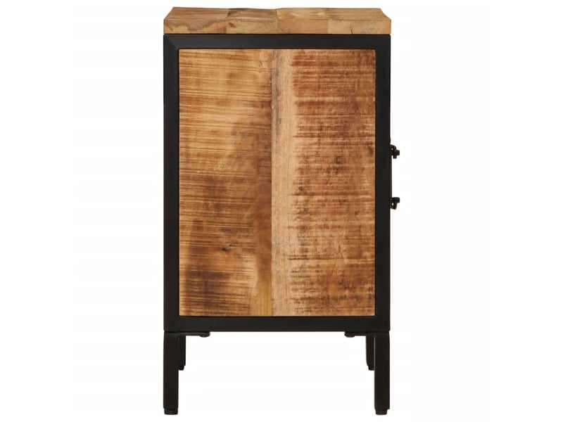  Table de chevet - cabinet de chevet - table de nuit 40x30x52,5 cm bois de manguier massif brut  - Conforama C